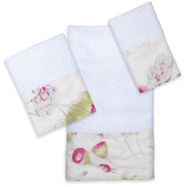 Sweet Home Collection Flower Haven Cotton Blend Bath Towels Wayfair
